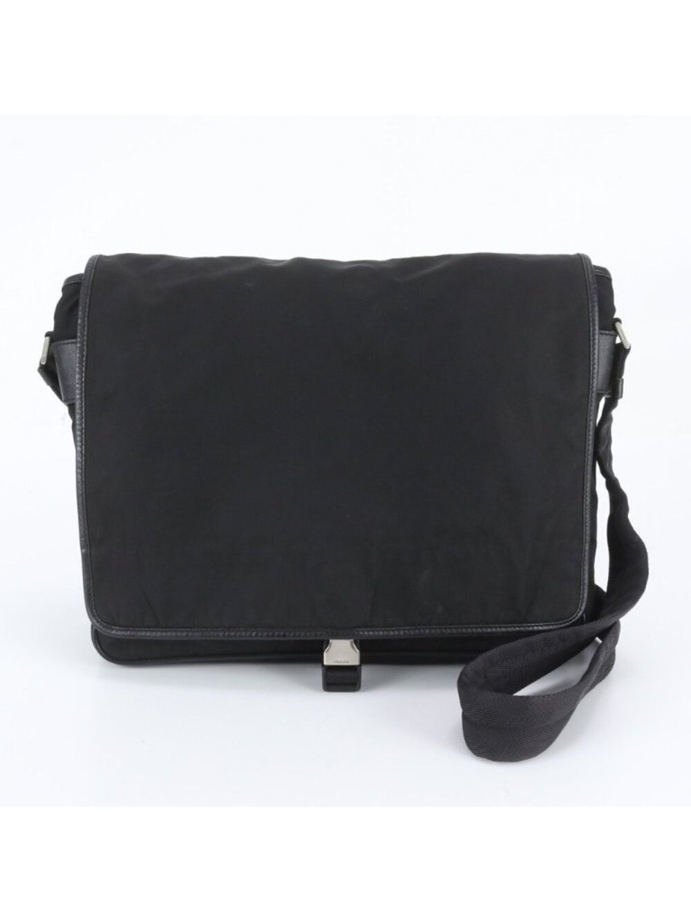 Prada Tessuto Nylon Triangle Logo White Tag Yes Shoulder Bag Crossbody Messenger